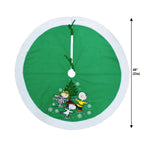Peanuts Gang 48" Embroidered Applique Tree Skirt