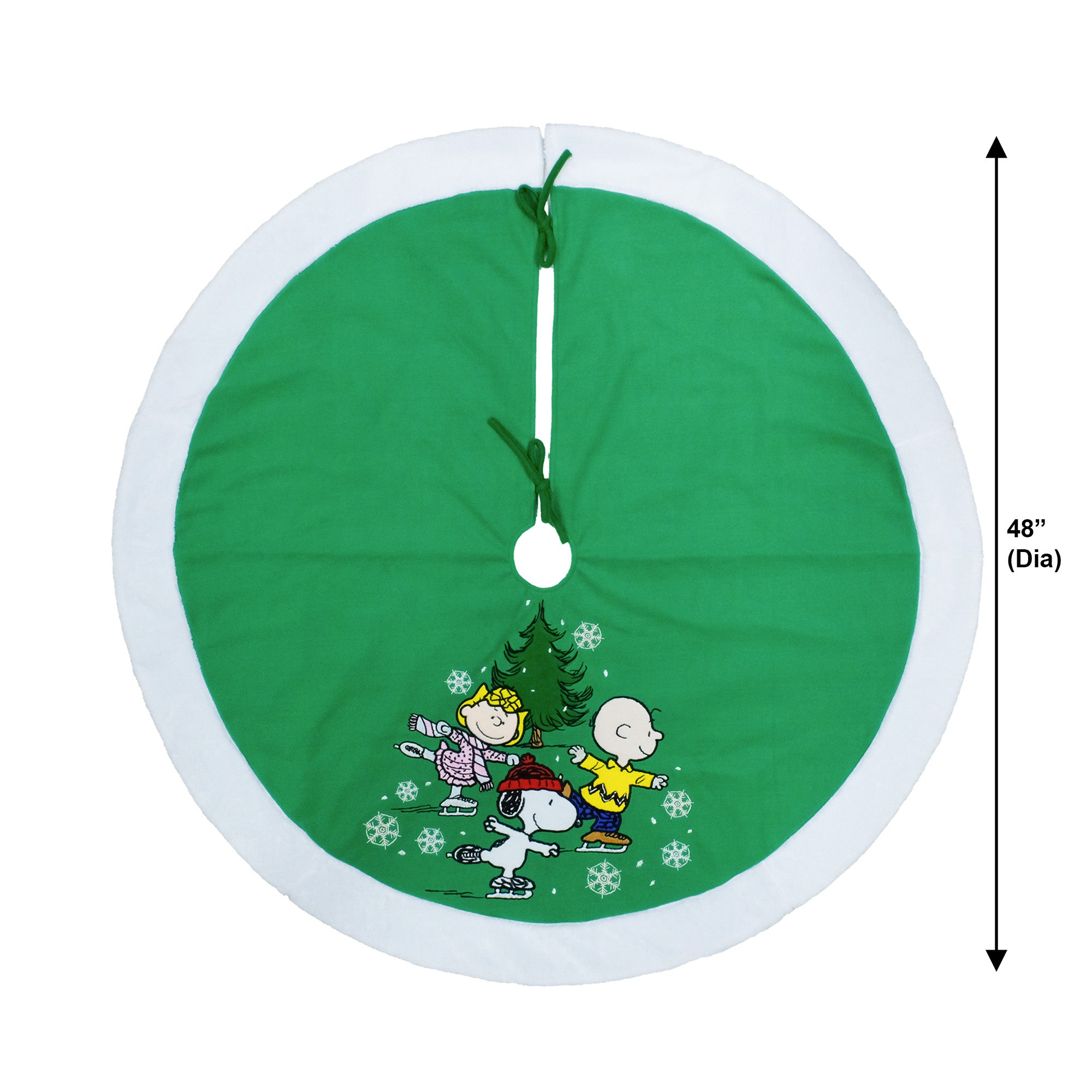 Peanuts Gang 48" Embroidered Applique Tree Skirt
