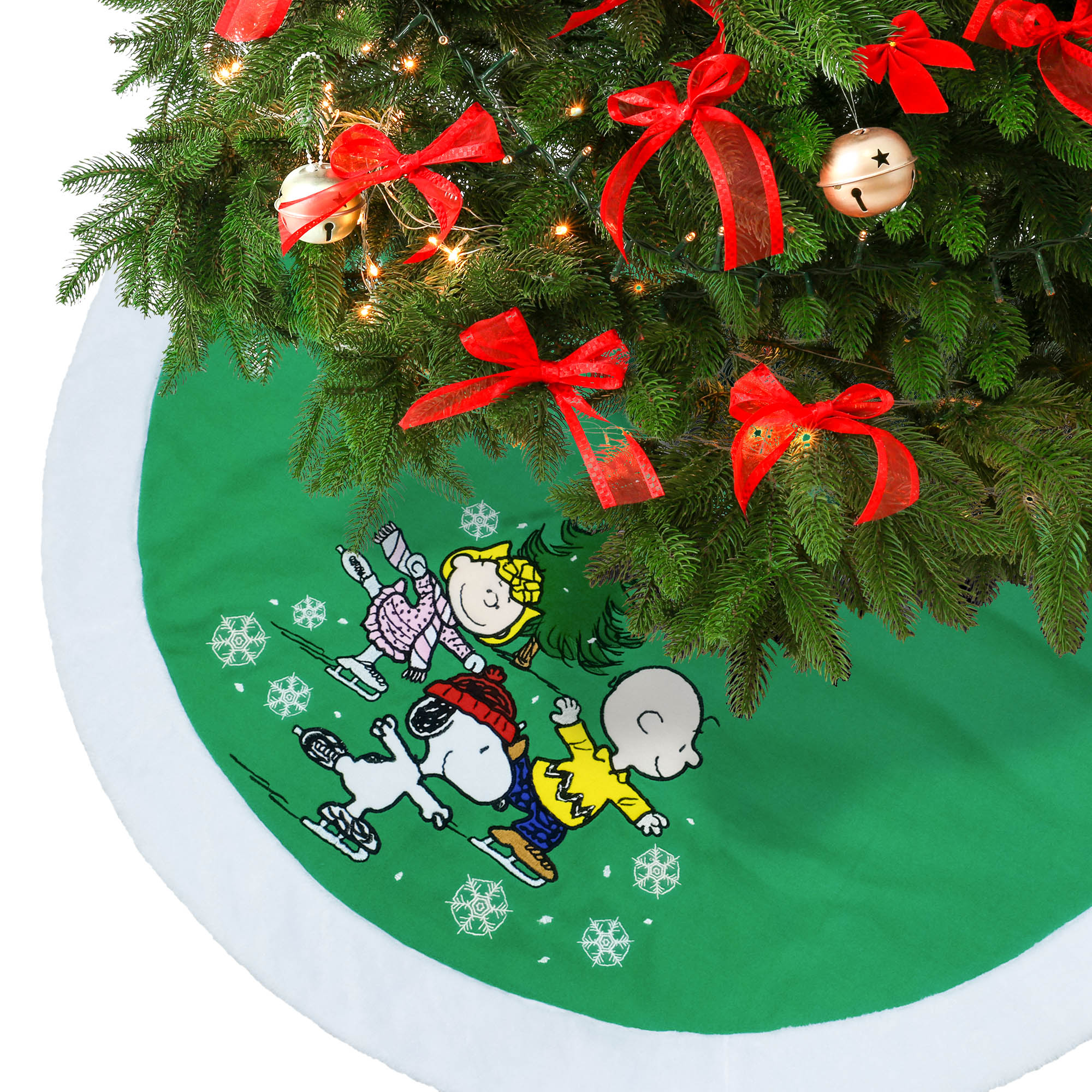 Peanuts Gang 48" Embroidered Applique Tree Skirt