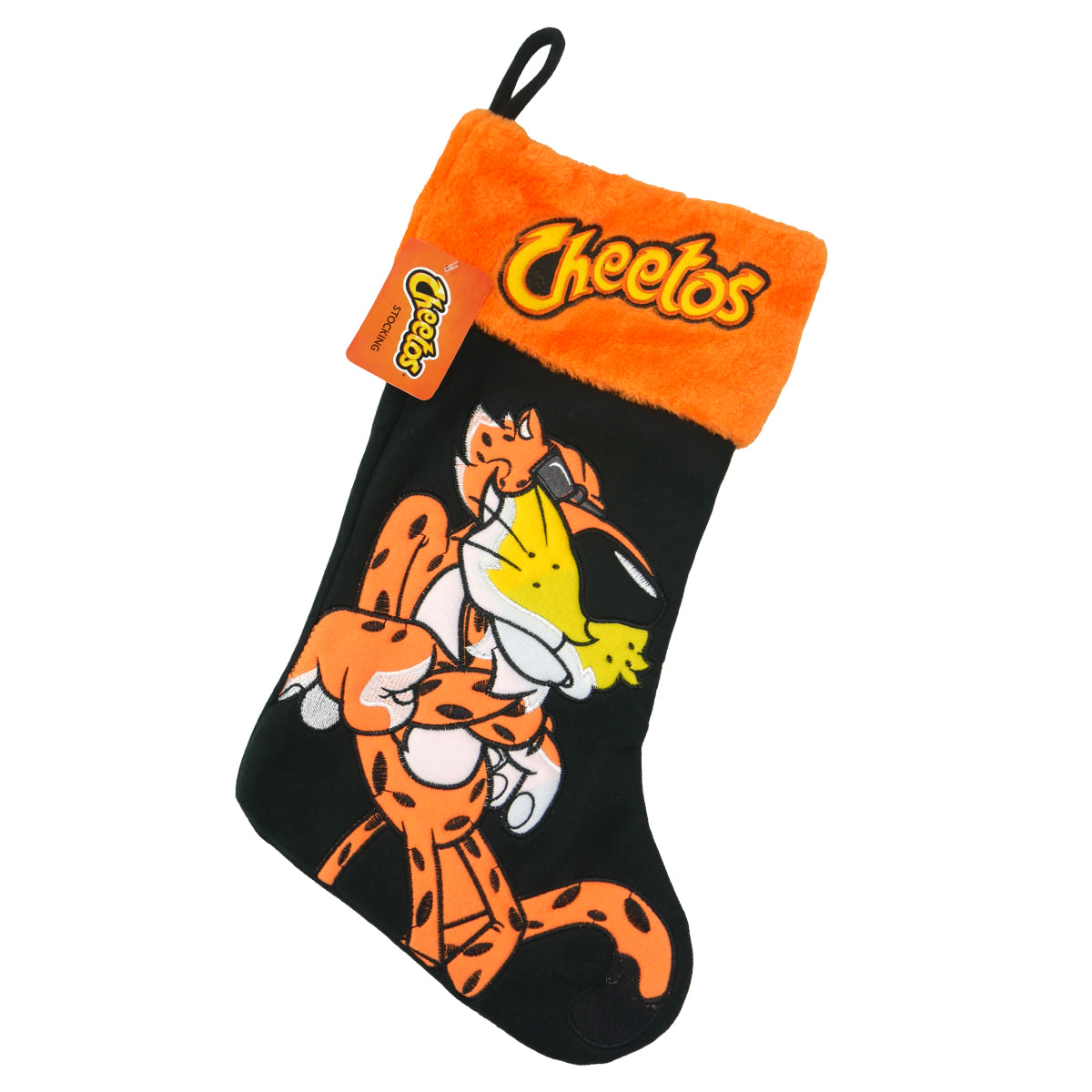 Cheetos Chester Cheetah Embroidered 20" Appliqué Christmas Stocking