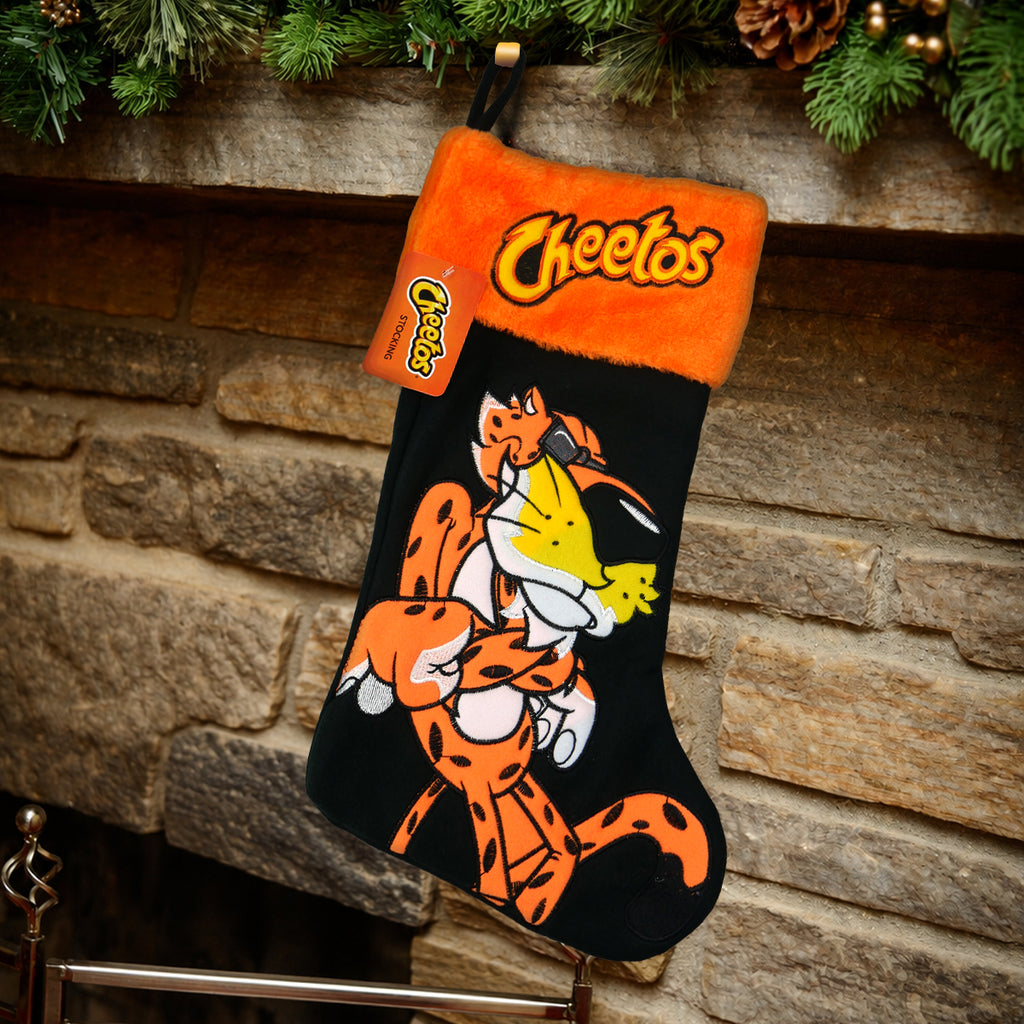 Cheetos Chester Cheetah Embroidered 20" Appliqué Christmas Stocking