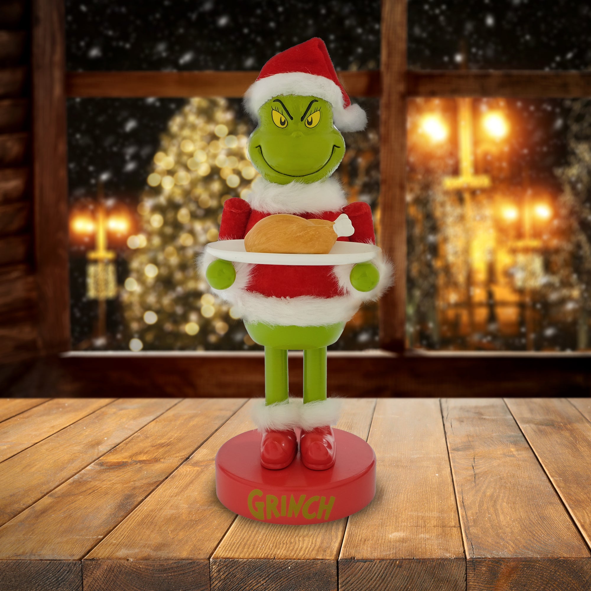 Dr Suess 11-inch The Grinch who Stole Christmas with Turkey Nutcracker