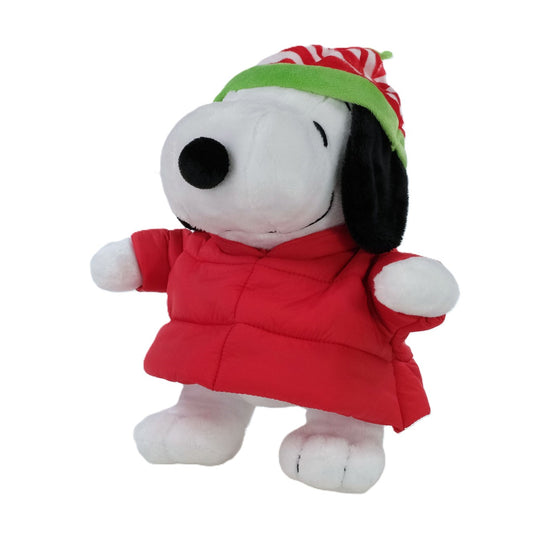 Snoopy in a Red Puffer Jacket 11 inch Plush