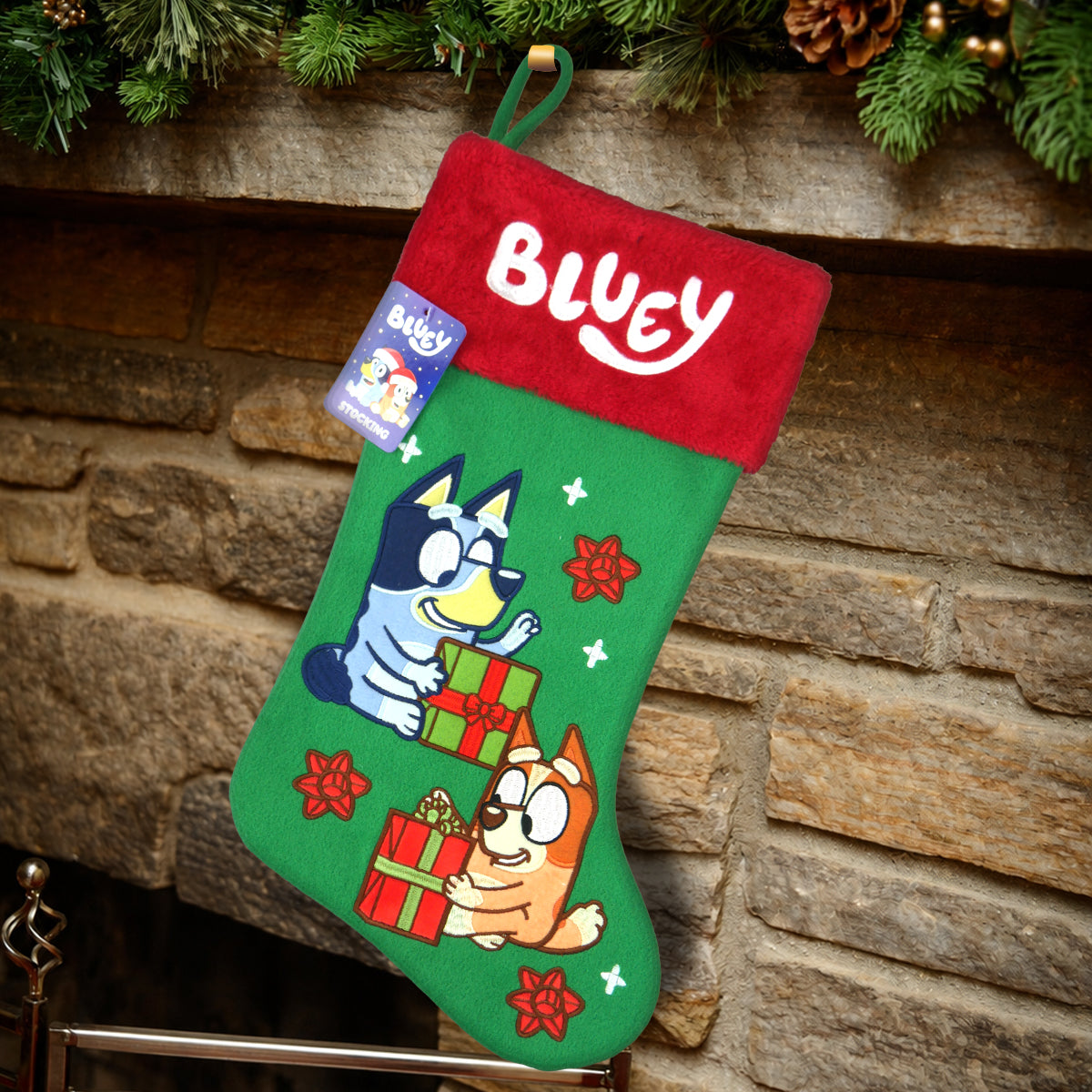 Bluey Stocking  20 inch Appliqué Stocking