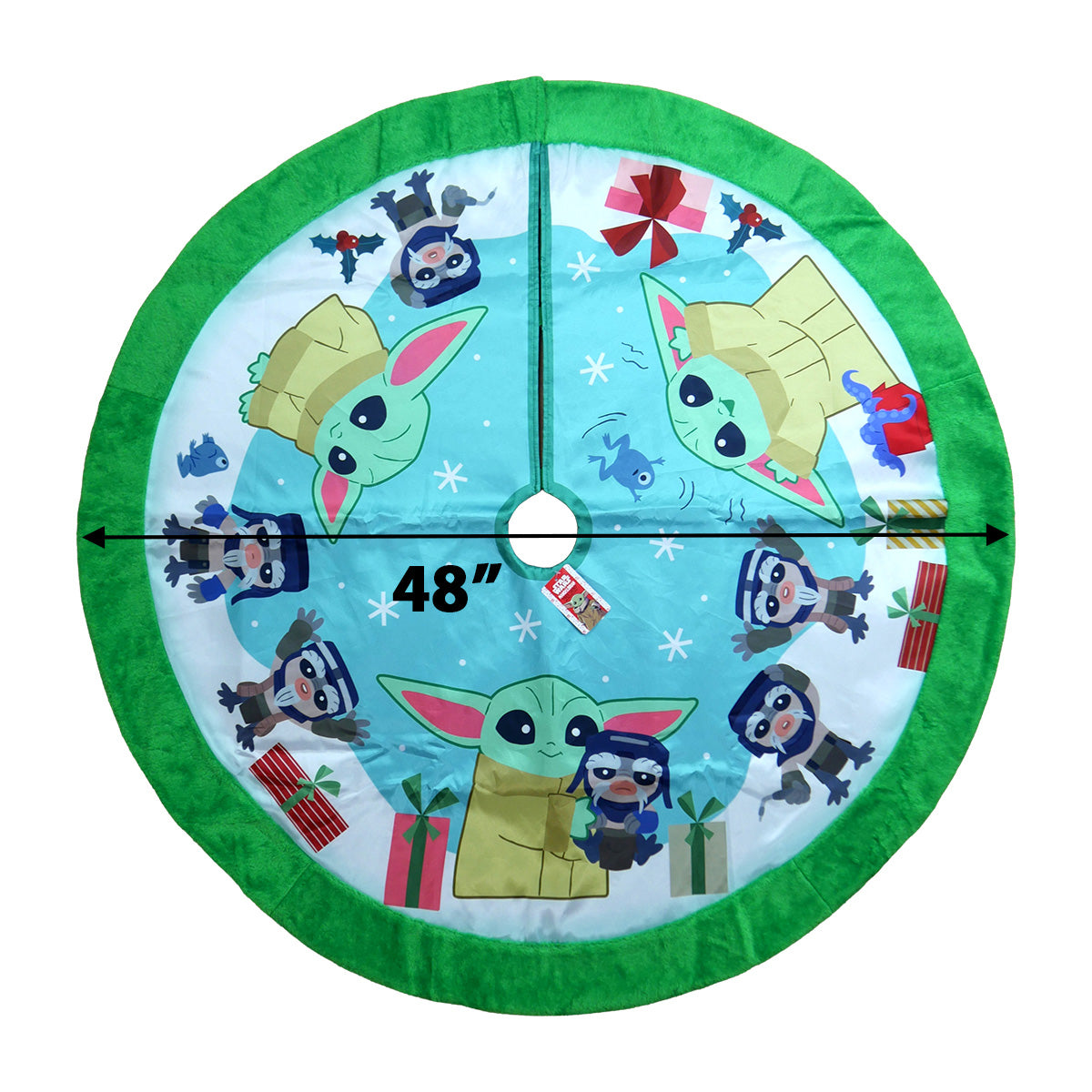 Grogu Printed 48 inch Christmas Tree Skirt