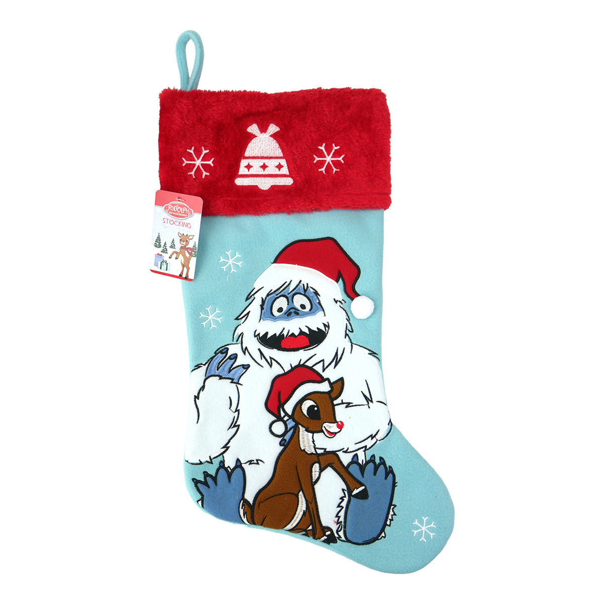 Rudolph and Bumble 20 inch Appliqué Stocking