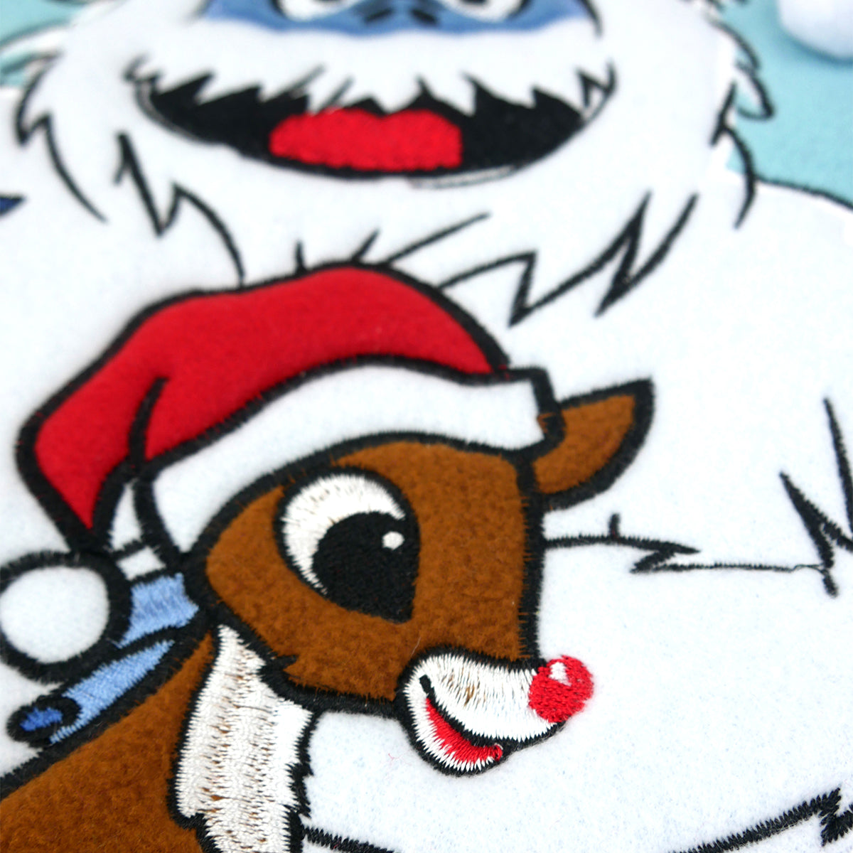 Rudolph and Bumble 20 inch Appliqué Stocking