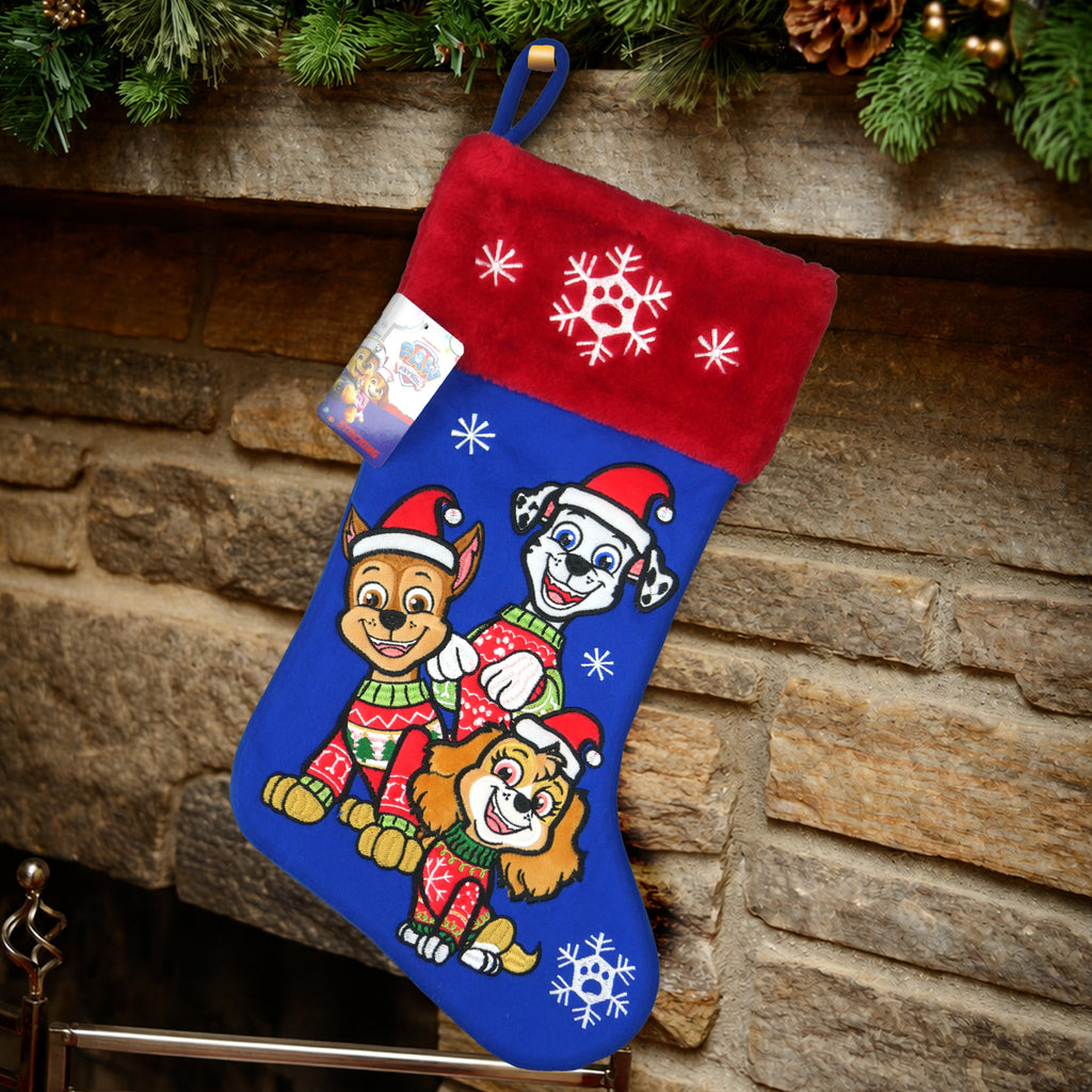 Paw Patrol 20 inch Appliqué Stocking