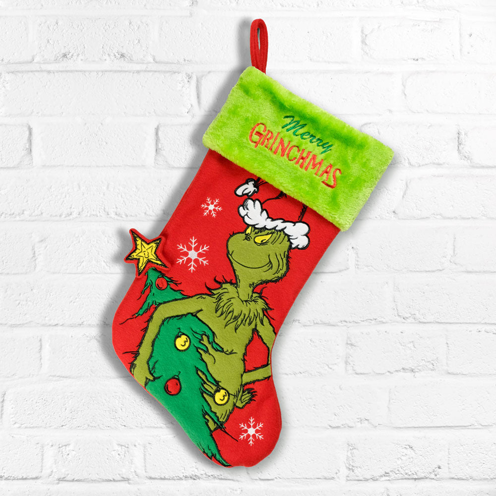 
                  
                    The Grinch 20" Appliqué Christmas Stocking
                  
                