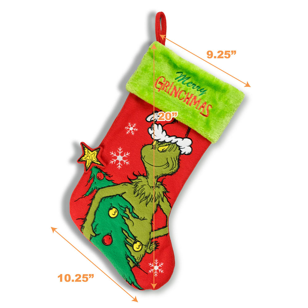 
                  
                    The Grinch 20" Appliqué Christmas Stocking
                  
                