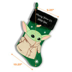 Star Wars - Baby Yoda Applique Christmas Stocking