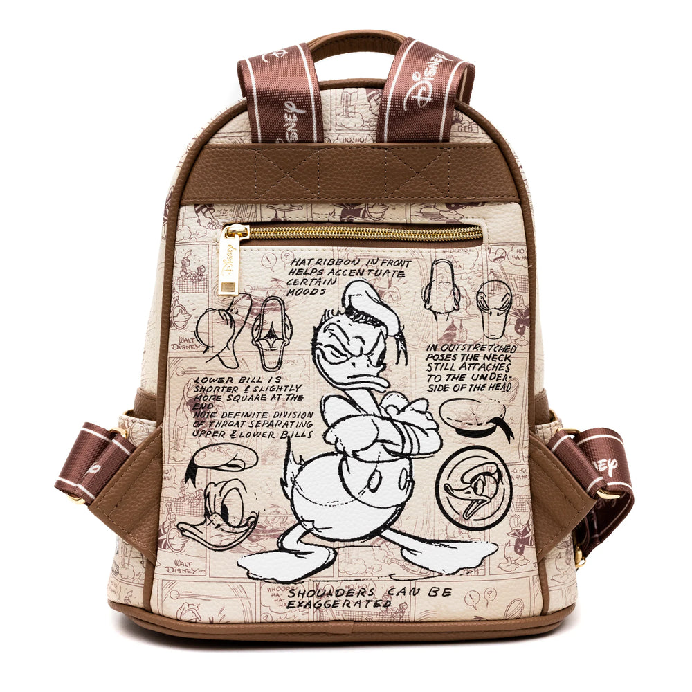 Disney Donald Duck 11-inch Vegan Leather Mini Backpack