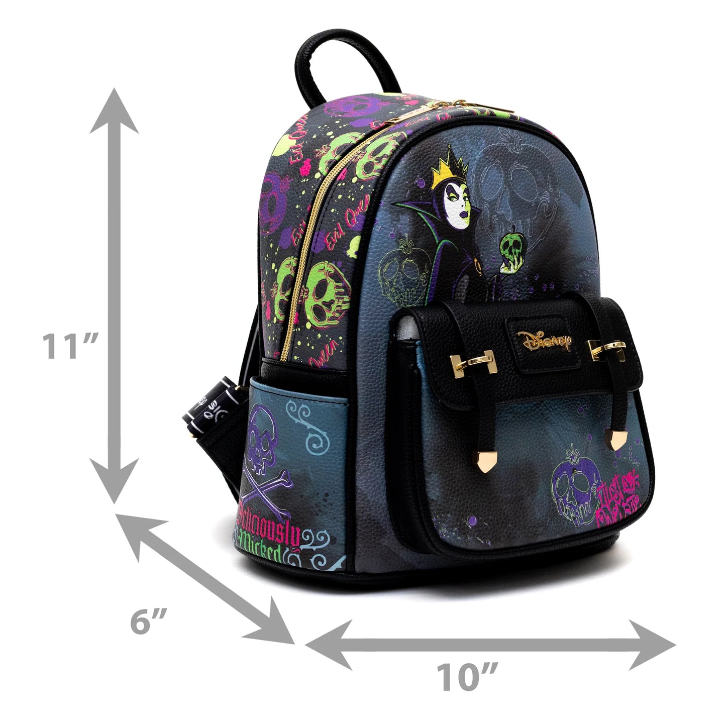 New Evil Queen Snow White and the Seven Dwarves Disney Loungefly Mini  Backpack