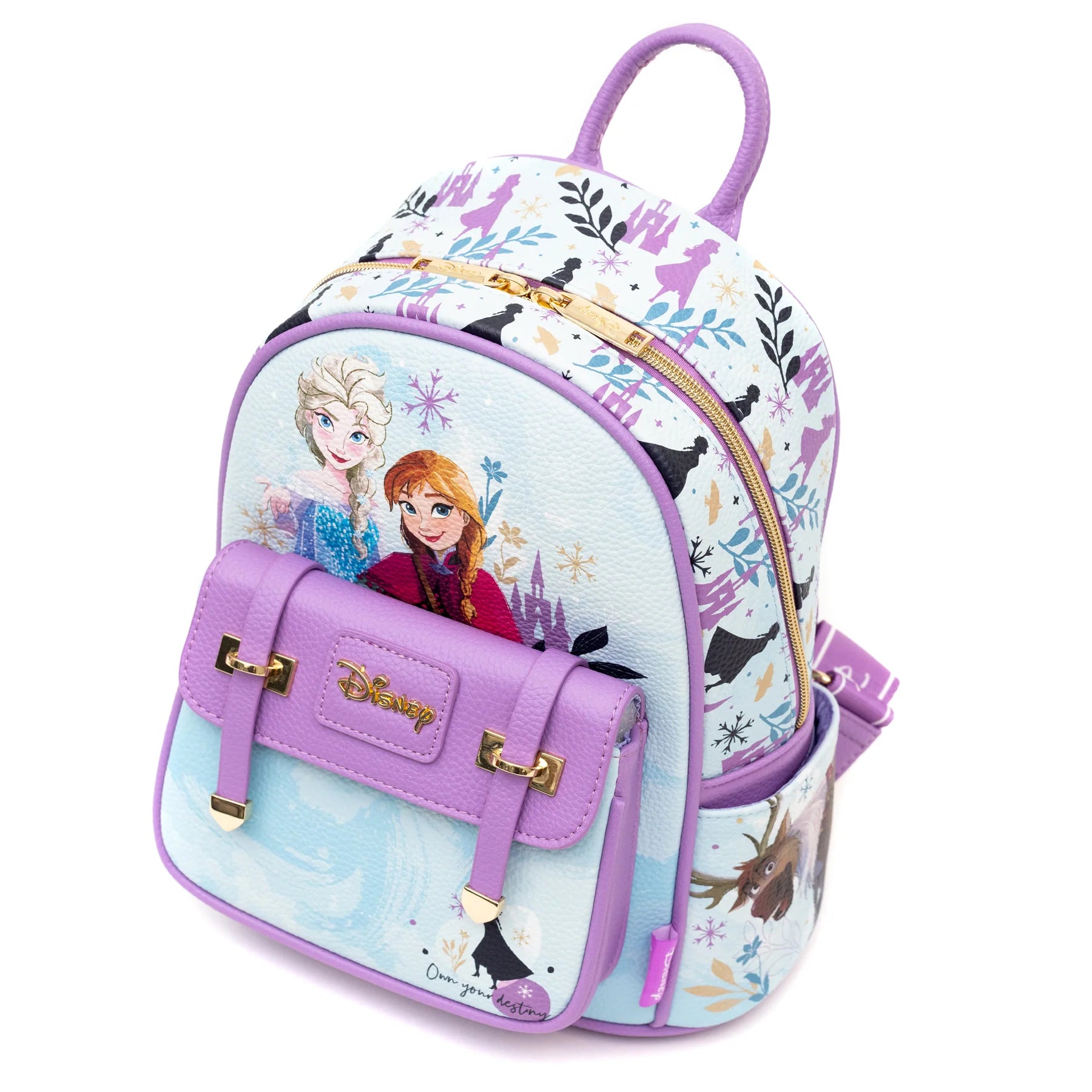Disney Frozen 11 Mini Backpack Anna Elsa Girls w/ Purple