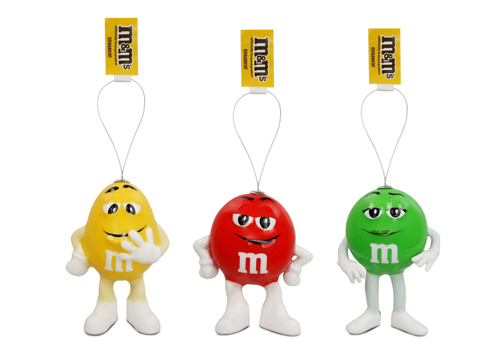 M&Ms Characters 3-pack Christmas Tree Ornament Set