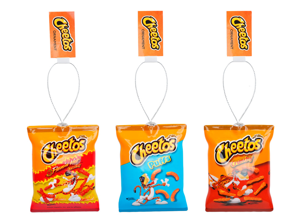 Cheetos 3-pack Christmas Tree Ornament Set