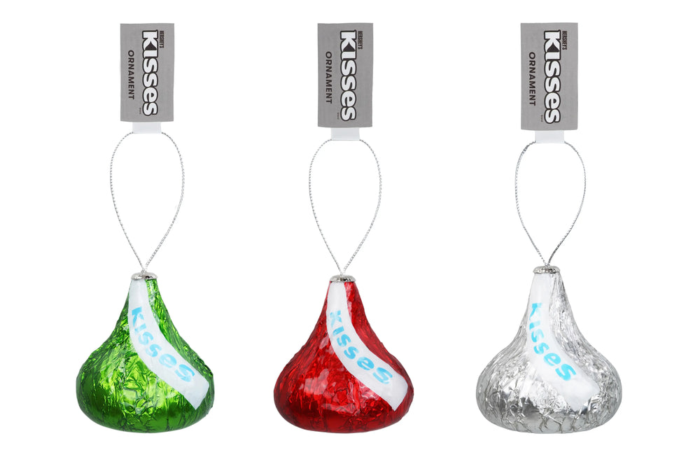 Hershey's Kisses 3-pack Christmas Tree Ornament Set