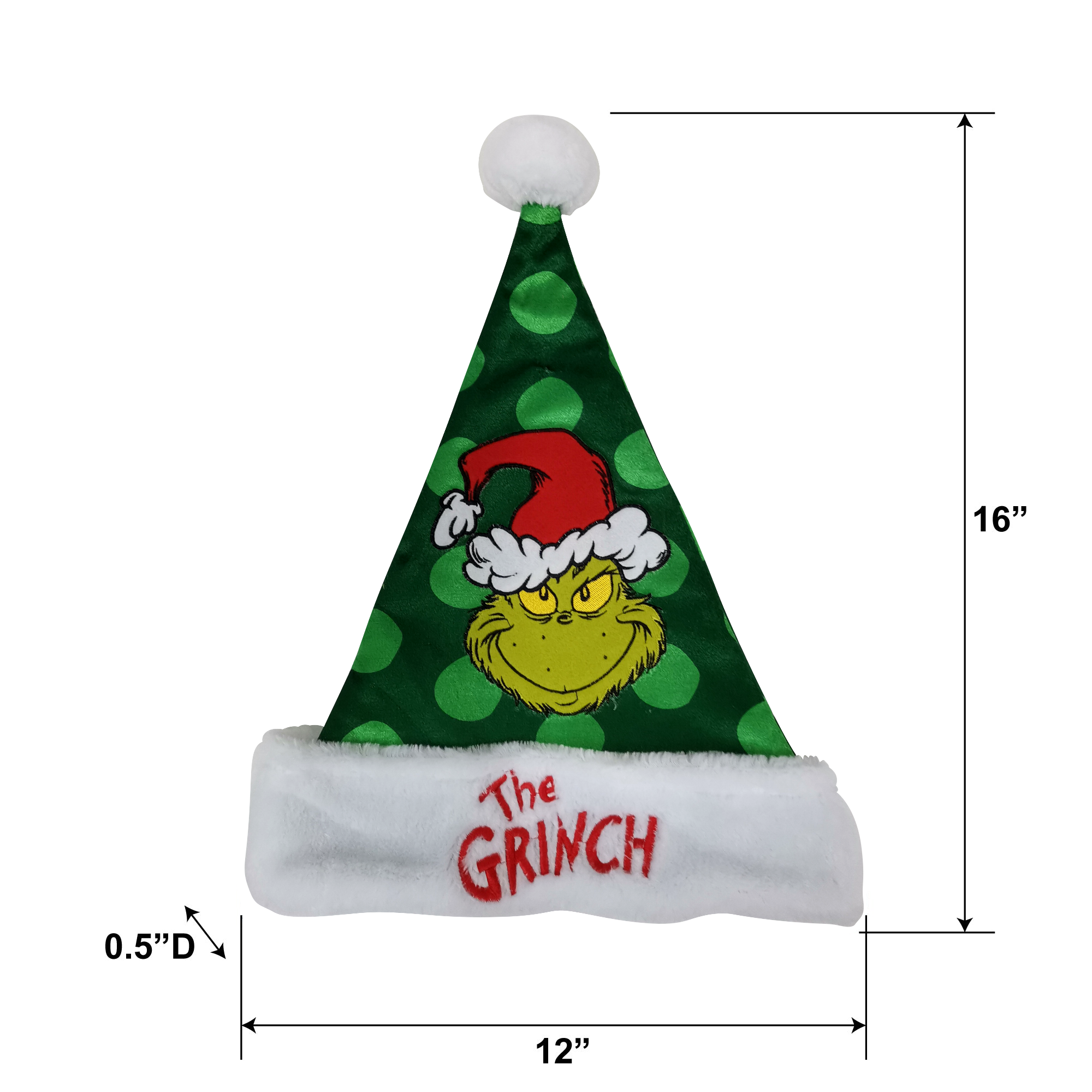The Grinch Green Dots Christmas Hat