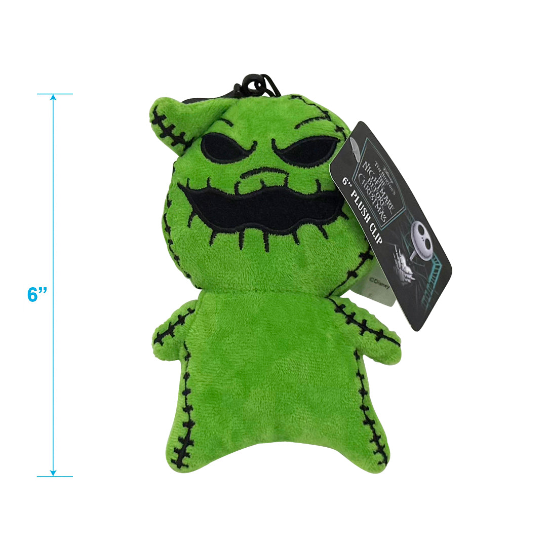Disney The Nightmare Before Christmas 4-pack of 6 inch Plush Clips featuring Jack, Sally, Oogie Boogie and Zero