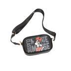 WondaPop Mickey and Minnie Mouse Double Zipper Crossbody/Shoulder Bag