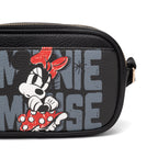 WondaPop Mickey and Minnie Mouse Double Zipper Crossbody/Shoulder Bag