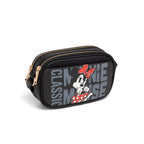 WondaPop Mickey and Minnie Mouse Double Zipper Crossbody/Shoulder Bag