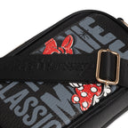 WondaPop Mickey and Minnie Mouse Double Zipper Crossbody/Shoulder Bag