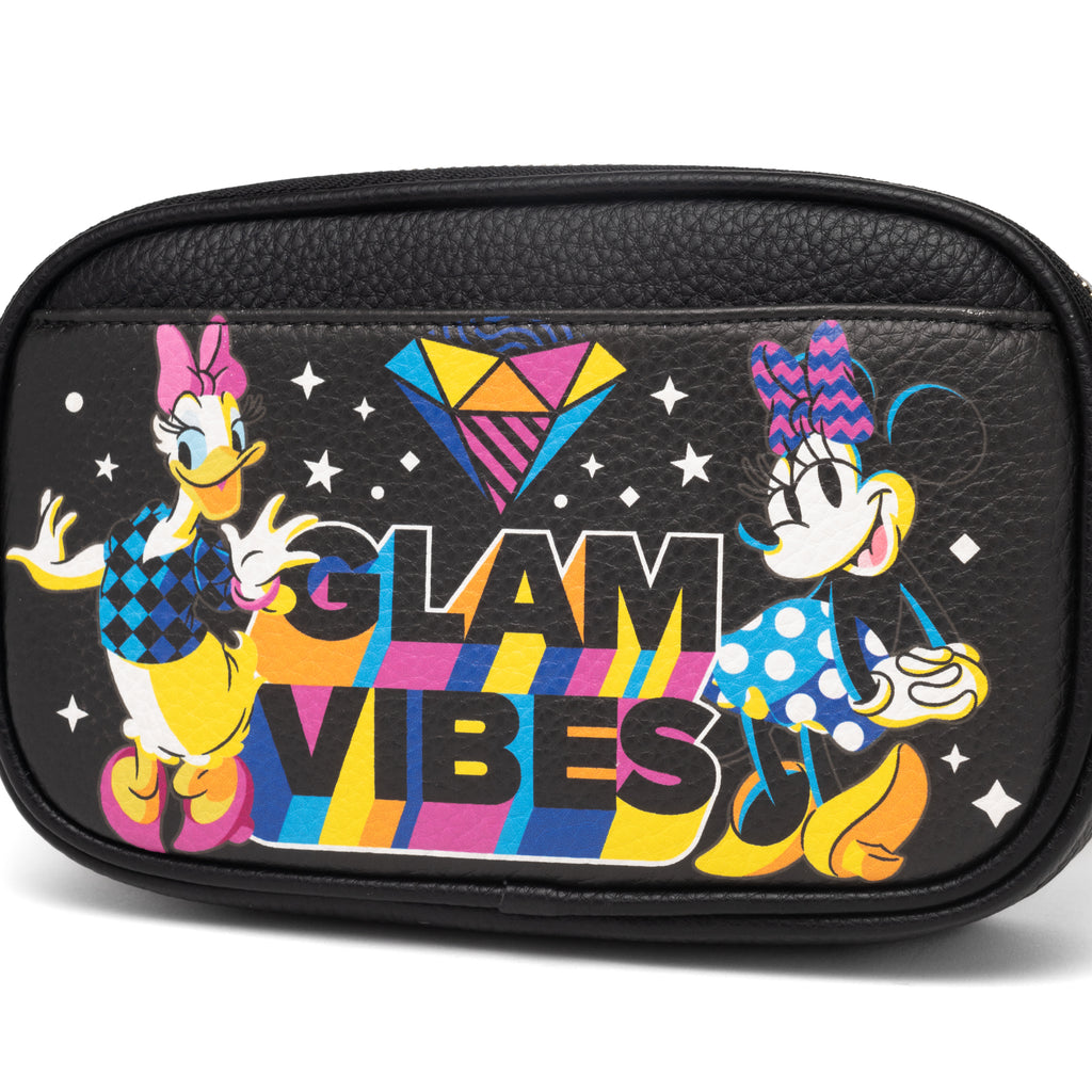 WondaPop Minnie Mouse Glam Double Zipper Crossbody/Shoulder Bag