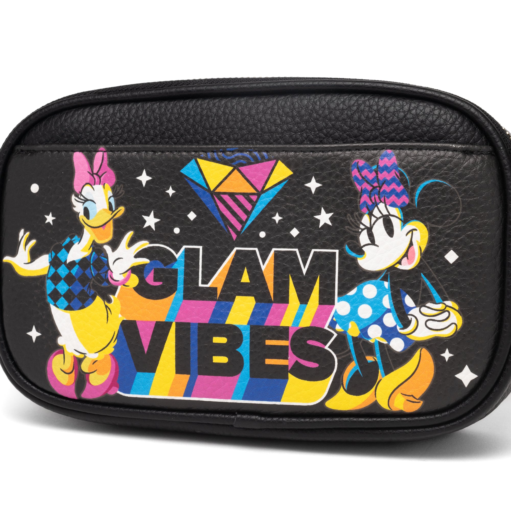 WondaPop Minnie Mouse Glam Double Zipper Crossbody/Shoulder Bag