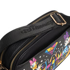 WondaPop Minnie Mouse Glam Double Zipper Crossbody/Shoulder Bag