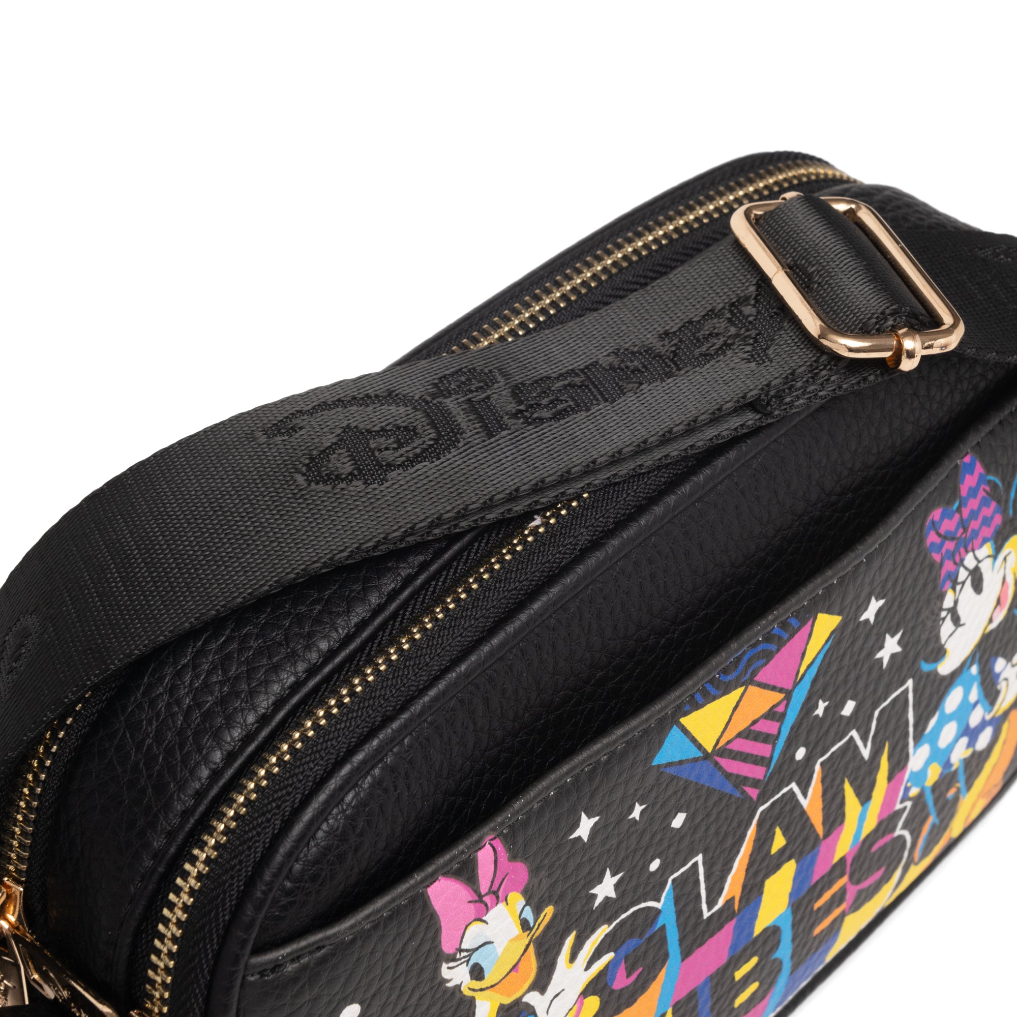 WondaPop Minnie Mouse Glam Double Zipper Crossbody/Shoulder Bag