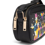 WondaPop Minnie Mouse Glam Double Zipper Crossbody/Shoulder Bag