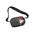 WondaPop Minnie Mouse Glam Double Zipper Crossbody/Shoulder Bag