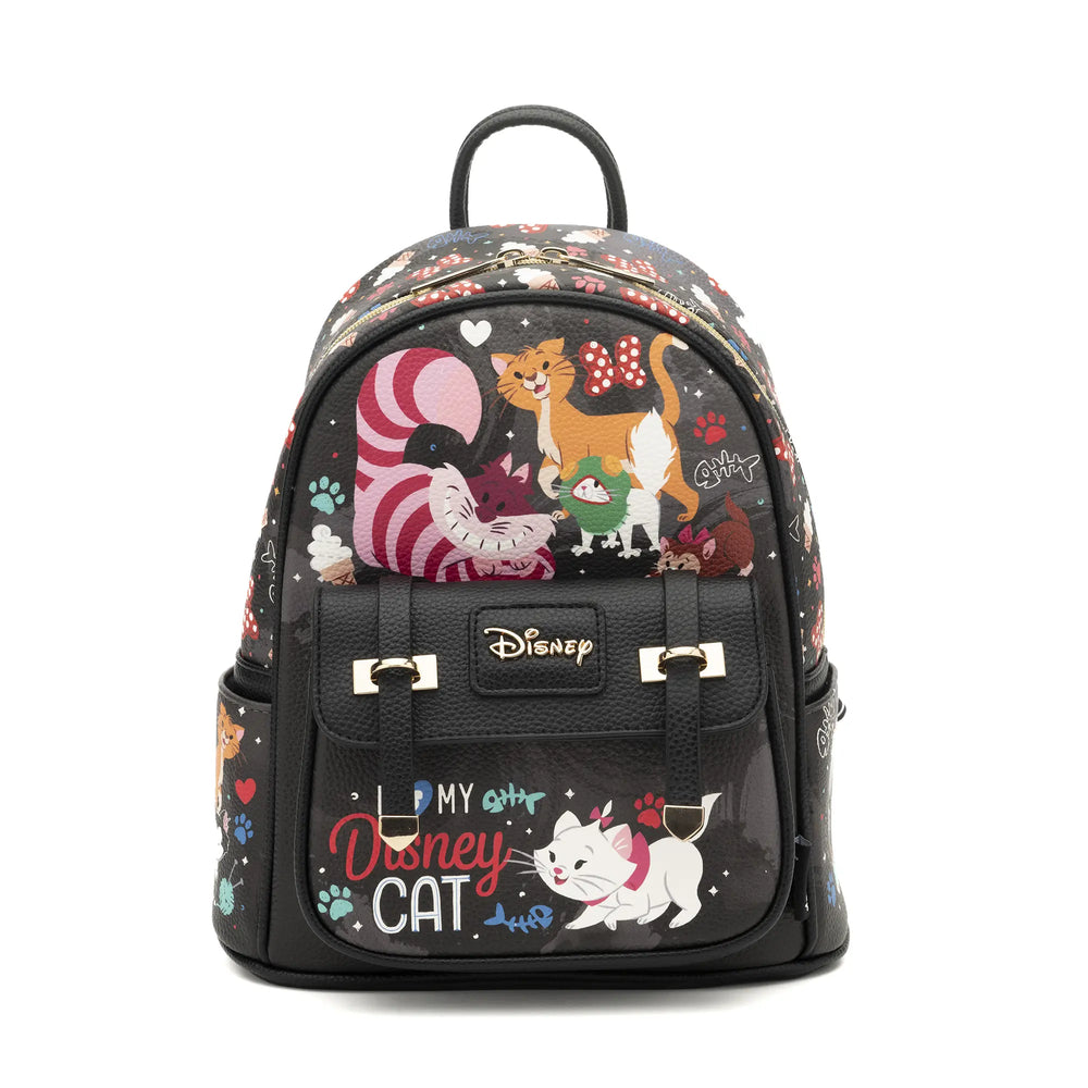 Cats of Disney WondaPop 11 Vegan Leather Fashion Mini Backpack
