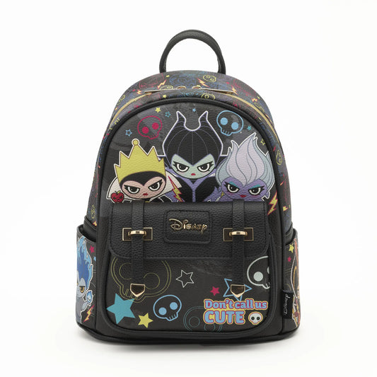 WondaPop Disney Villain Babies 11" Vegan Leather Fashion Mini Backpack