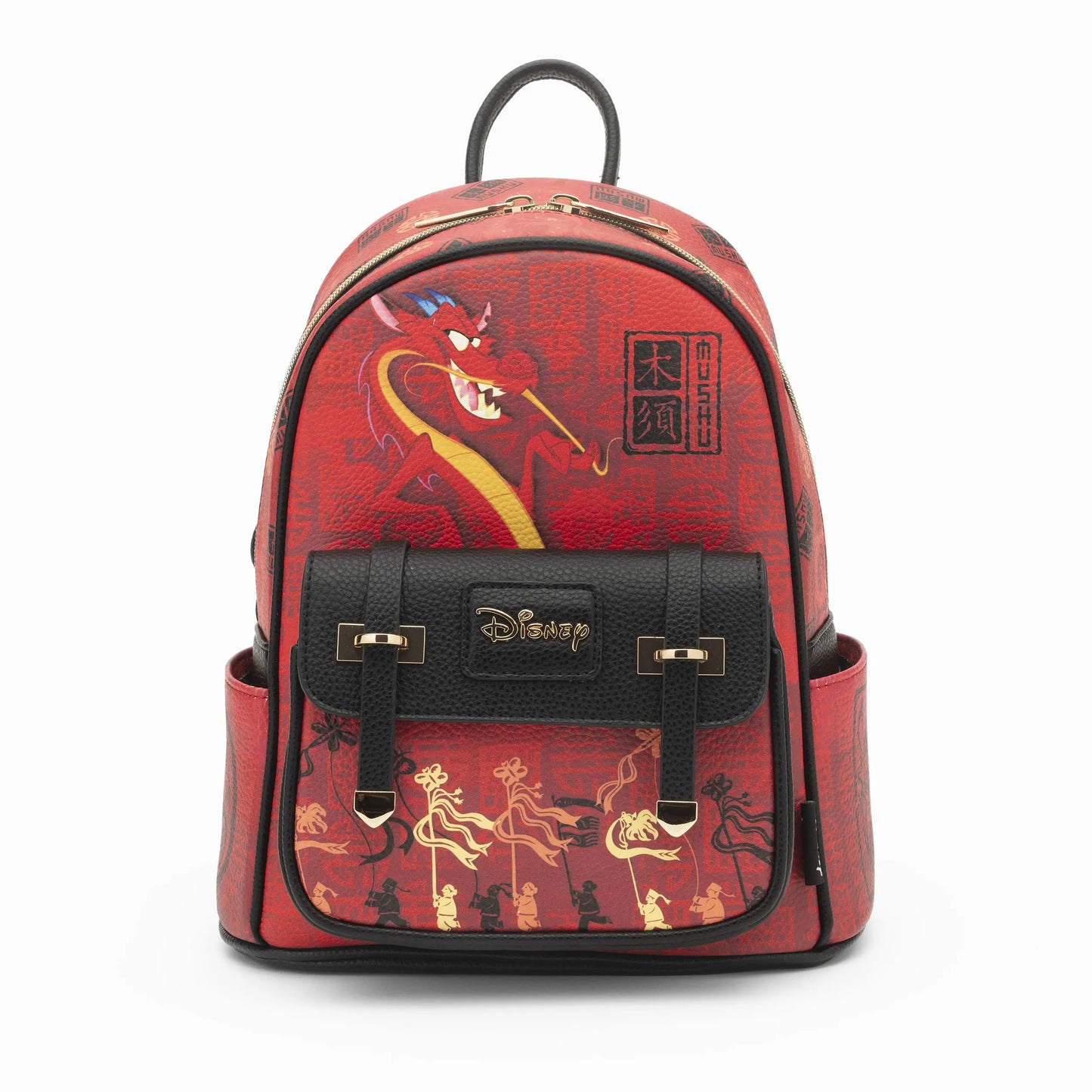 Mushu from Mulan WondaPop 11 Vegan Leather Fashion Mini Backpack
