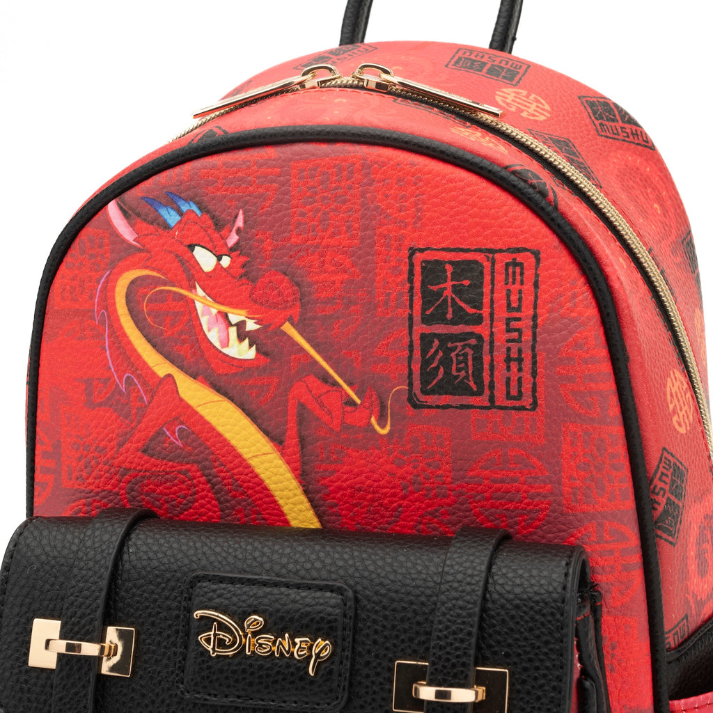 Mushu from Mulan WondaPop 11" Vegan Leather Fashion Mini Backpack