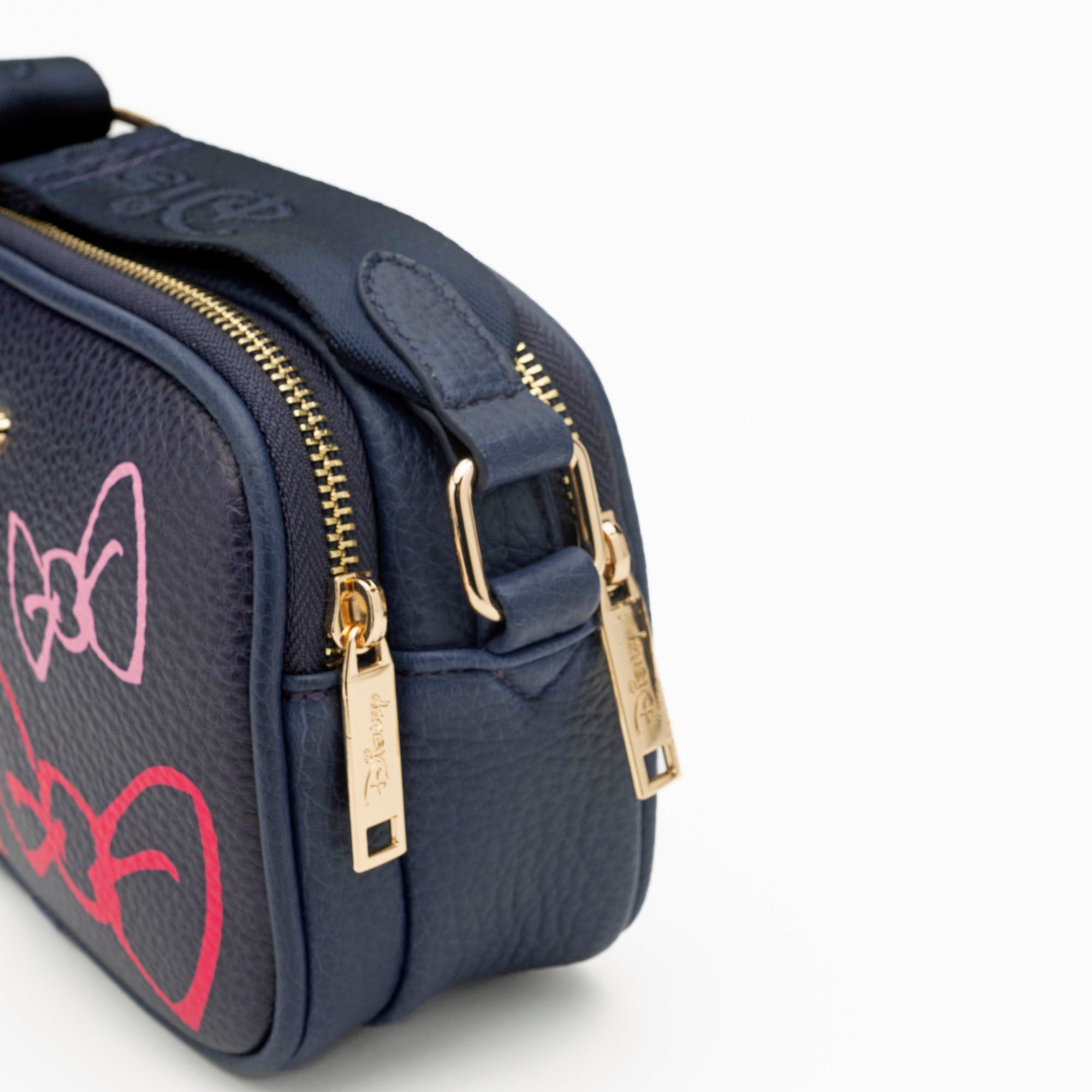 WondaPop Marie Double Zipper Crossbody/Shoulder Bag