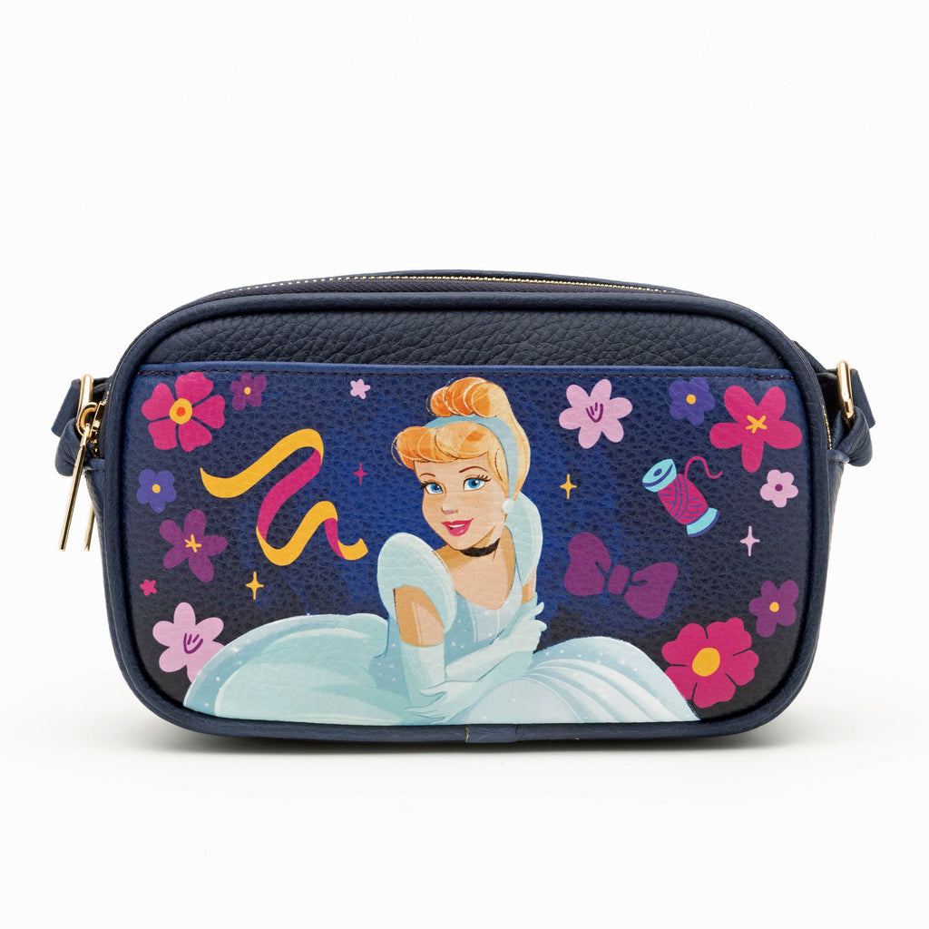 WondaPop Cinderella Double Zipper Crossbody/Shoulder Bag