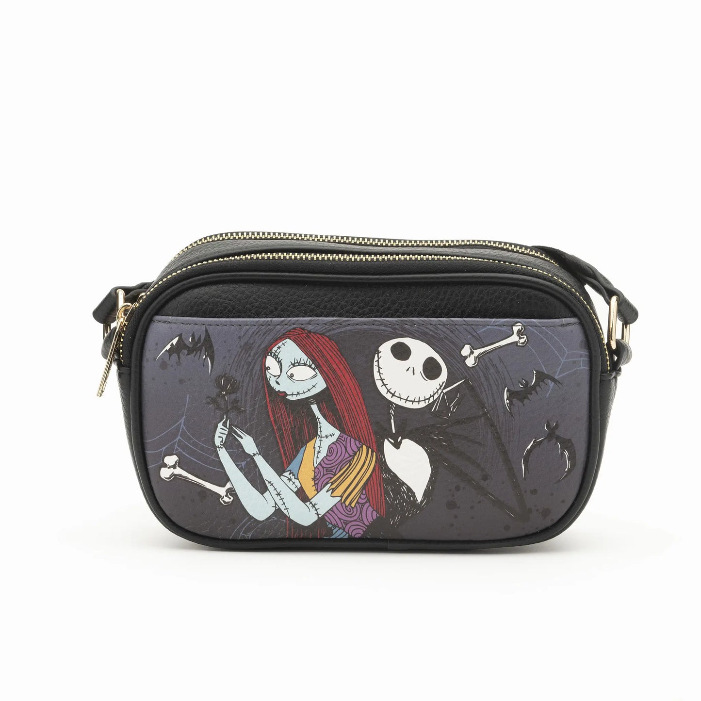 
                  
                    WondaPop Jack and Sally Double Zipper Crossbody/Shoulder Bag
                  
                