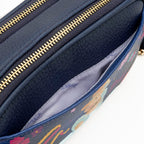 WondaPop Cinderella Double Zipper Crossbody/Shoulder Bag