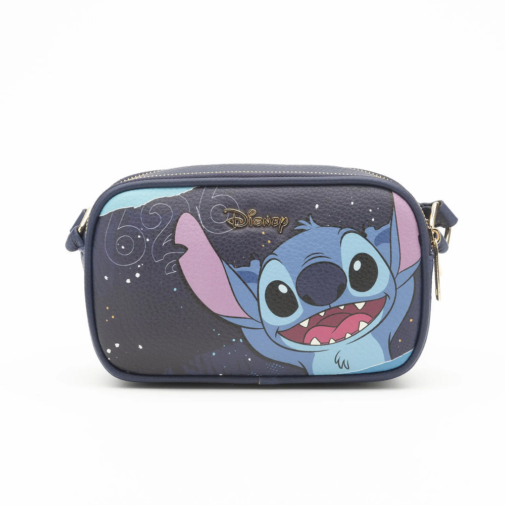 WondaPop Stitch Double Zipper Crossbody/Shoulder Bag