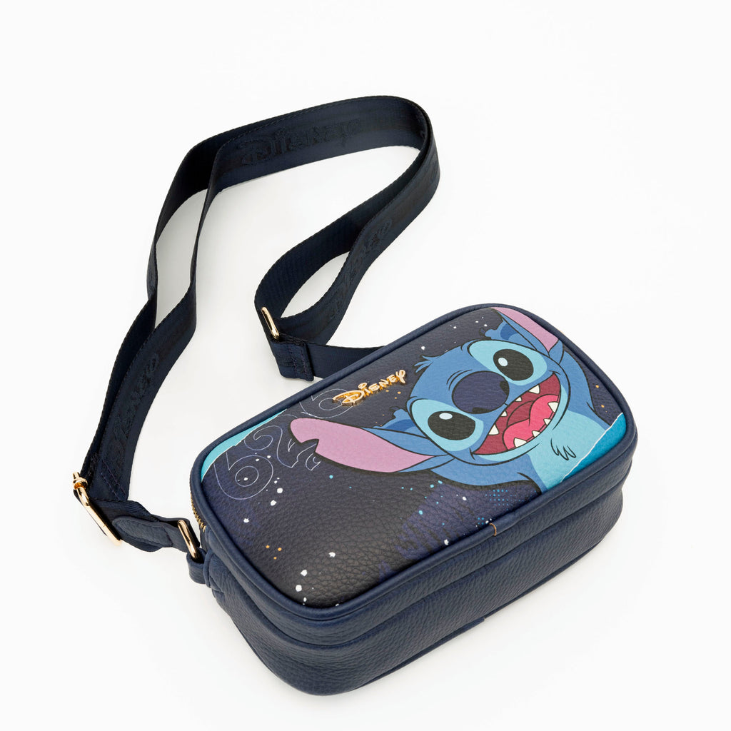 WondaPop Stitch Double Zipper Crossbody/Shoulder Bag