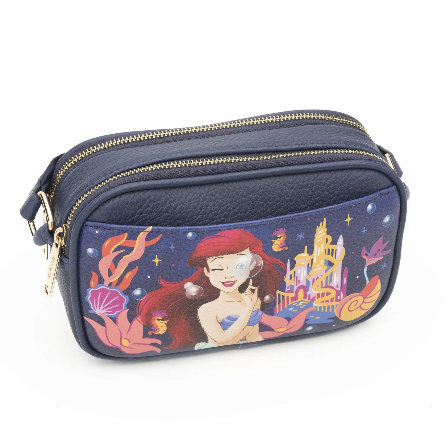 
                  
                    WondaPop Little Mermaid -- Ariel Double Zipper Crossbody/Shoulder Bag
                  
                