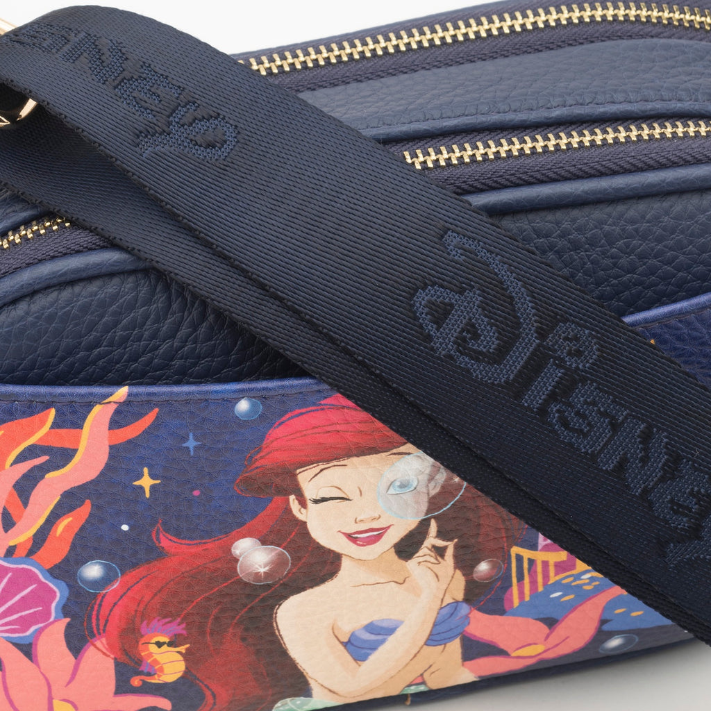 WondaPop Little Mermaid -- Ariel Double Zipper Crossbody/Shoulder Bag