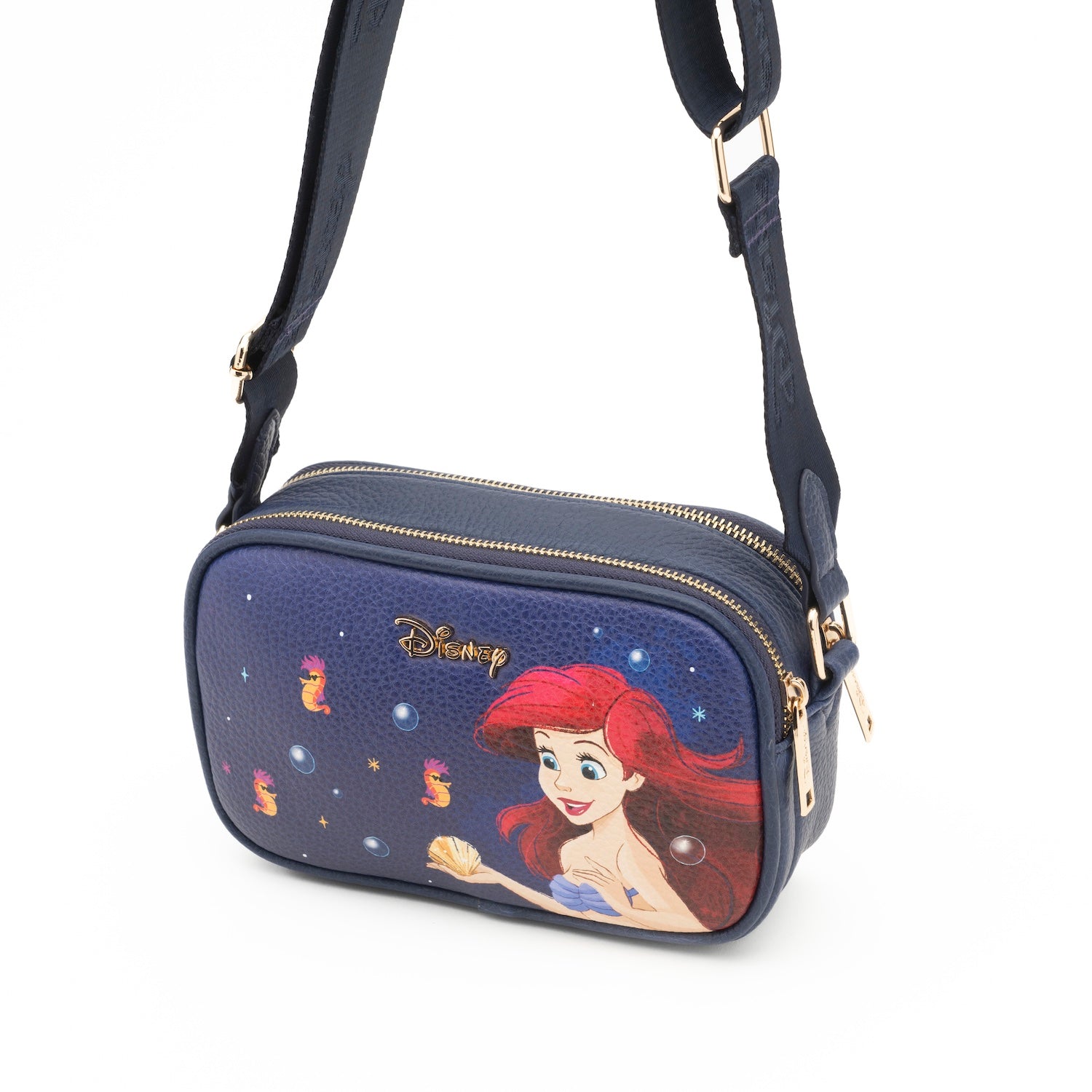 WondaPop Little Mermaid -- Ariel Double Zipper Crossbody/Shoulder Bag