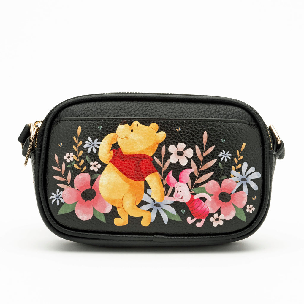 WondaPop Winnie the Pooh Double Zipper Crossbody/Shoulder Bag