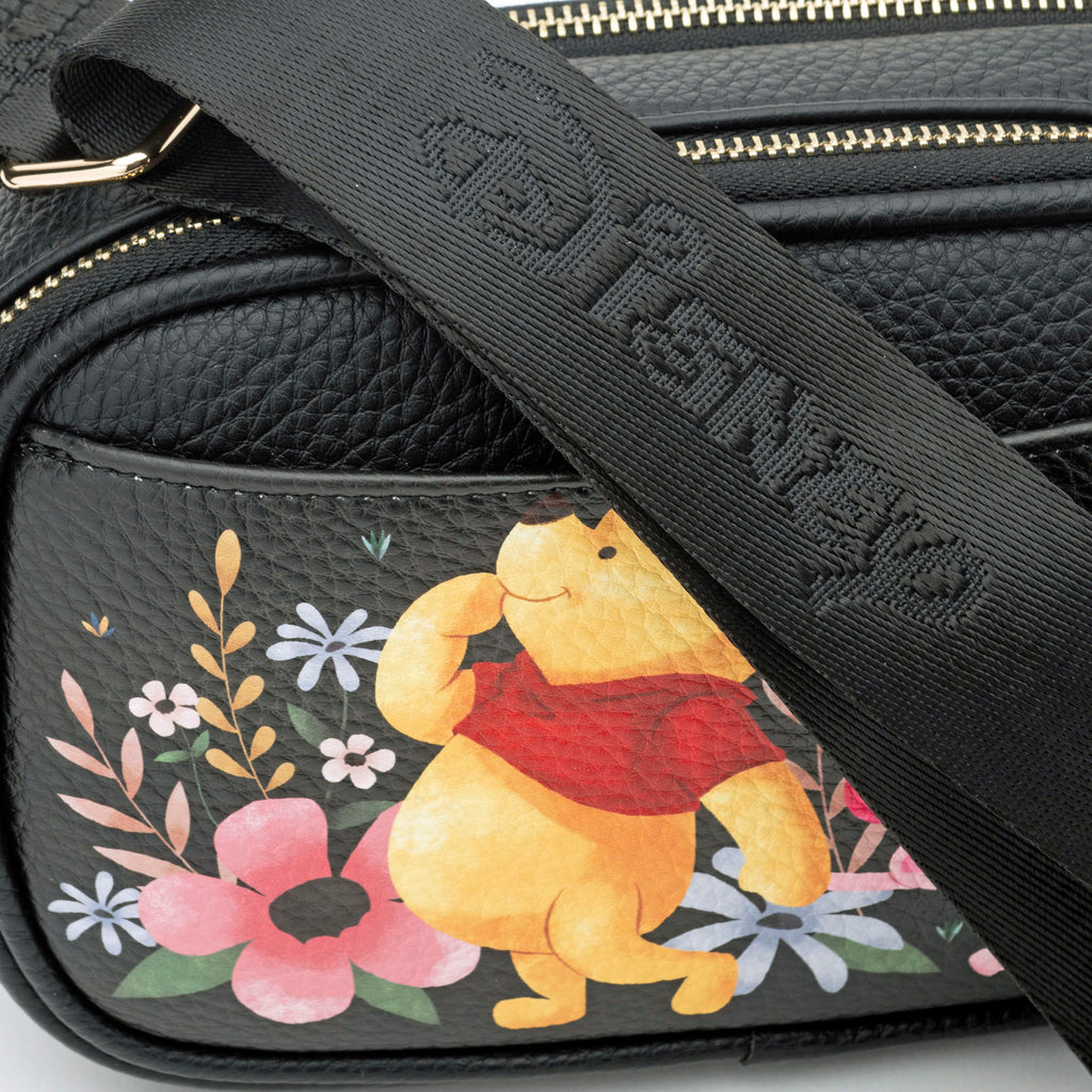 WondaPop Winnie the Pooh Double Zipper Crossbody/Shoulder Bag