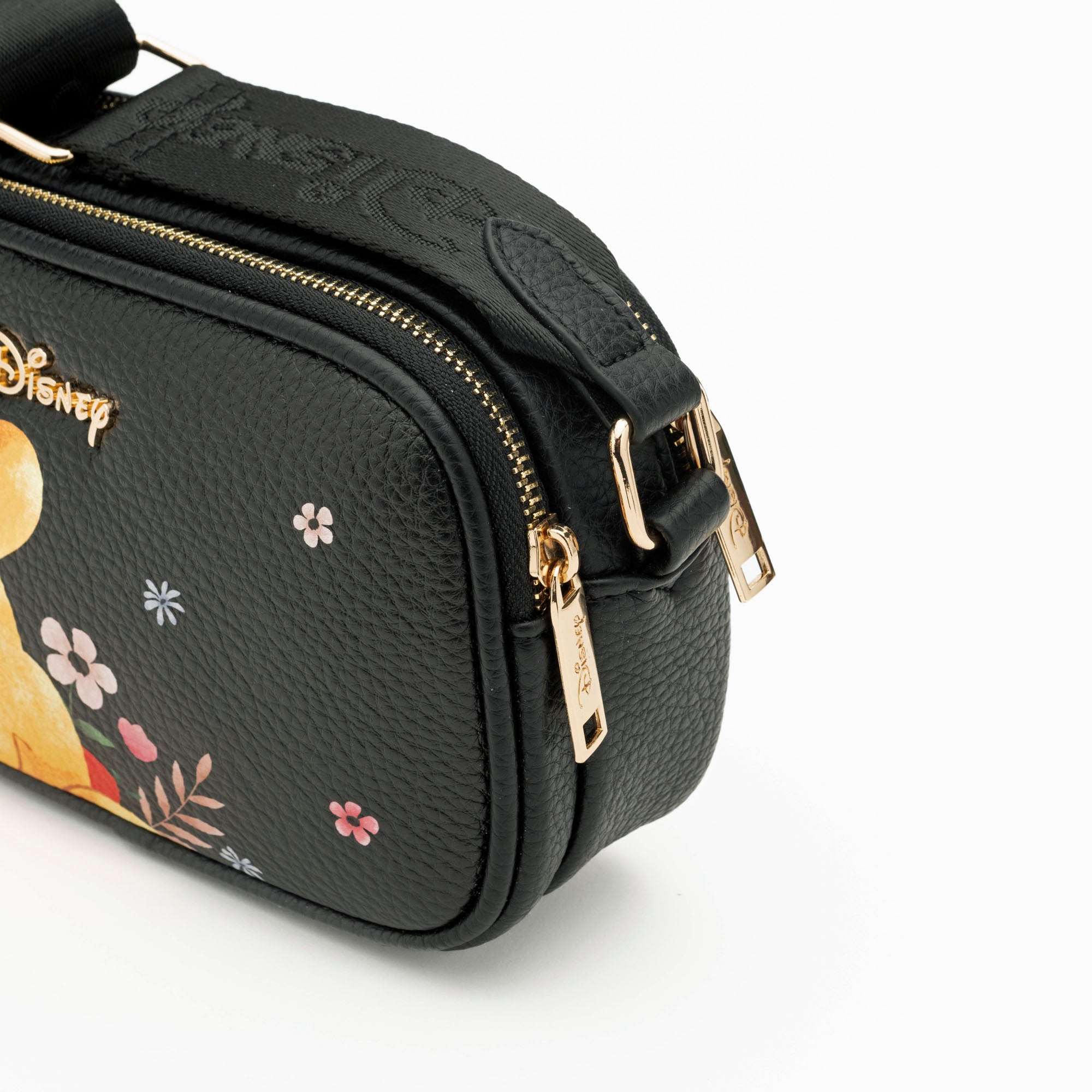 WondaPop Winnie the Pooh Double Zipper Crossbody/Shoulder Bag