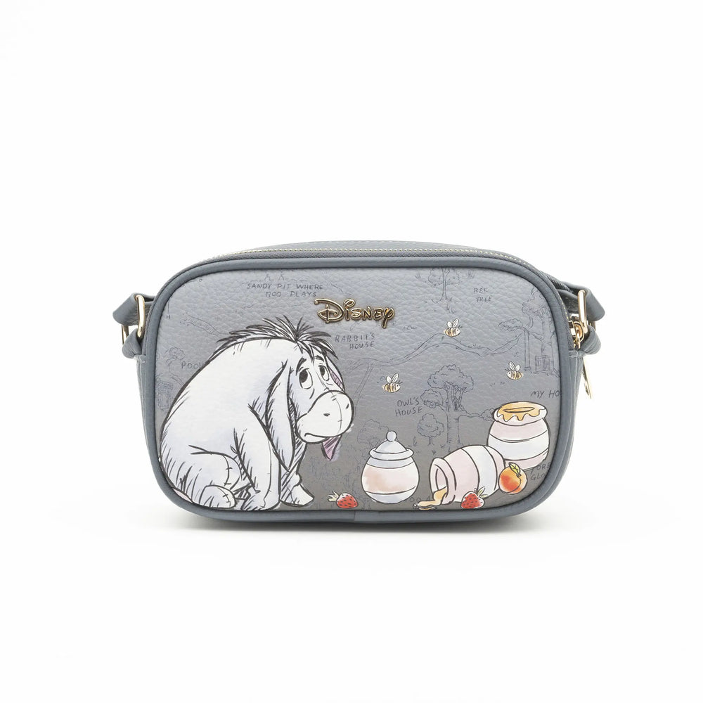 WondaPop Eeyore Double Zipper Crossbody/Shoulder Bag